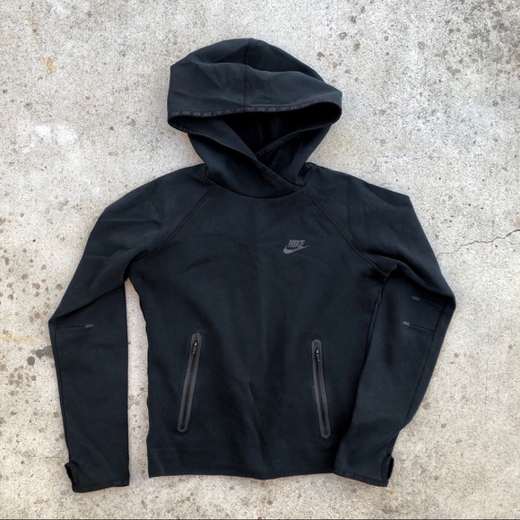 Nike Tops - Nike black hoodie pullover black hooded top S